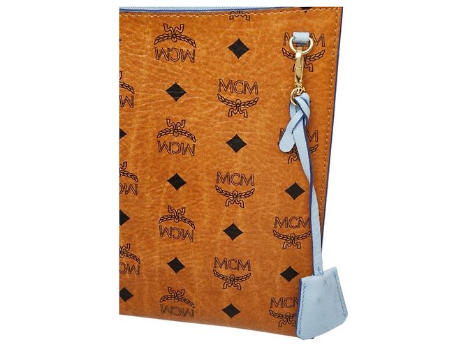 Borsa a pochette MCM x Craig & Karl Visetos Logogram Marrone - vista 14