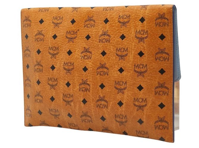 Borsa a pochette MCM x Craig & Karl Visetos Logogram Marrone - vista 2