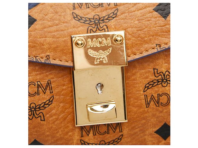 Borsa a pochette MCM x Craig & Karl Visetos Logogram Marrone - vista 6