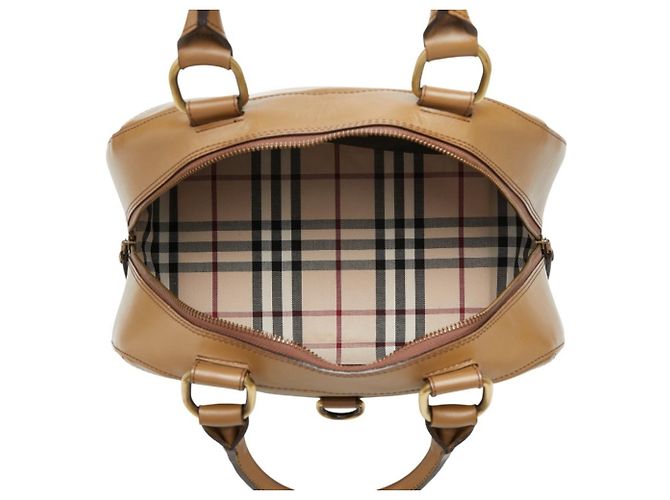 Borsa Burberry Nova Check Marrone - vista 4