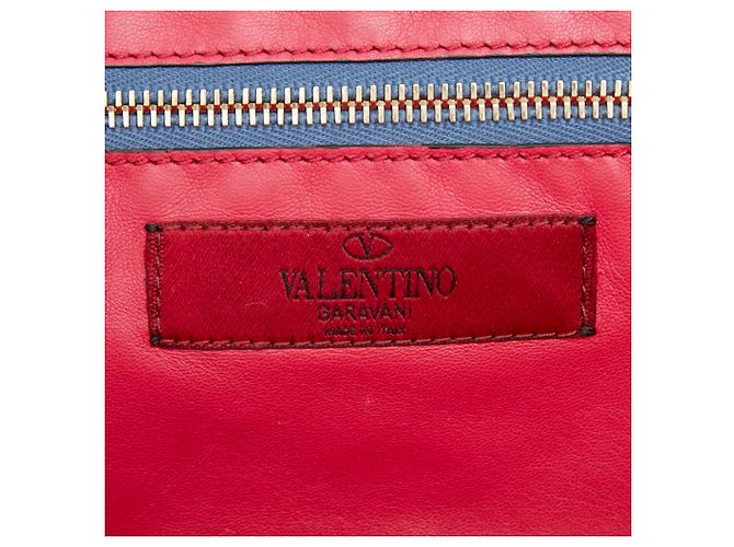 Bolso Tote Valentino Rockstud Azul Beige - vista 9