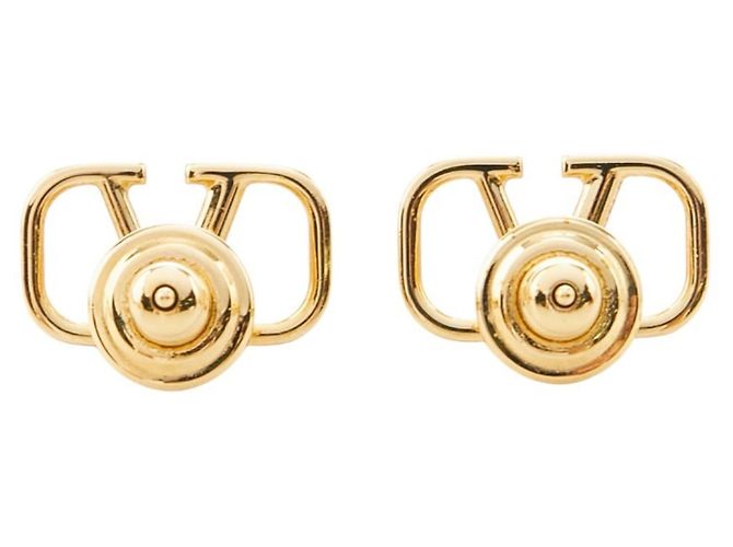Orecchini a lobo Valentino V-logo Signature D'oro - vista 3