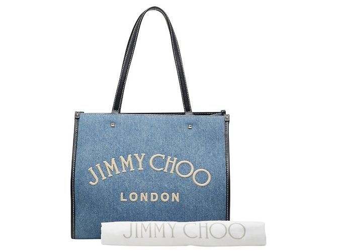 Borsa Tote Jimmy Choo VARENNE Blu - vista 12