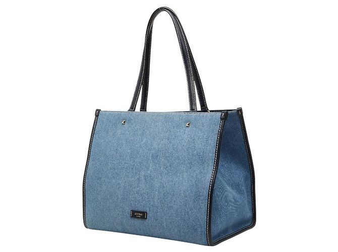Borsa Tote Jimmy Choo VARENNE Blu - vista 2