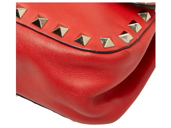 Borsa a tracolla Valentino Rockstud Rosso - vista 4