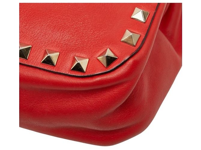 Borsa a tracolla Valentino Rockstud Rosso - vista 6