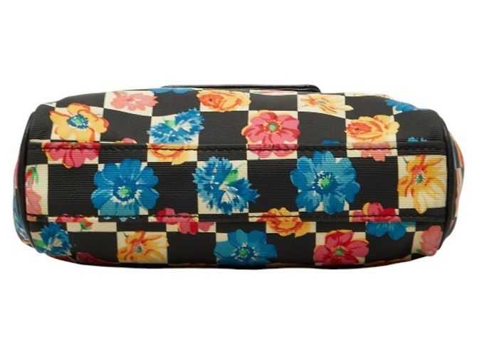 Borsa a tracolla Versace Flower Floral Nero Multicolore - vista 3