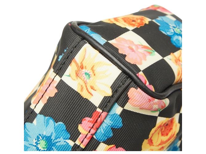 Borsa a tracolla Versace Flower Floral Nero Multicolore - vista 4