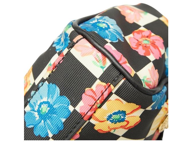 Borsa a tracolla Versace Flower Floral Nero Multicolore - vista 5