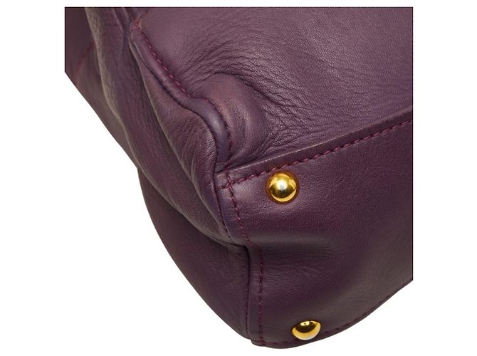 Borsa Miu Miu Boston Bag in viola Porpora - vista 7