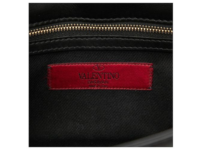 Borsa a tracolla con catena Valentino Rockstud Nero - vista 5