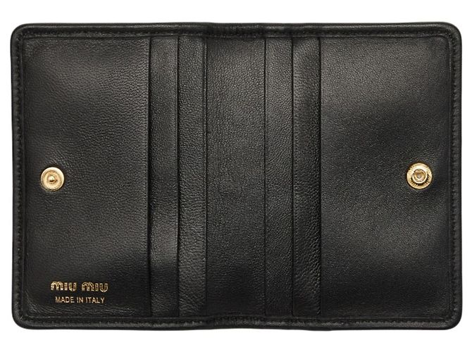 Tarjetero Miu Miu Matelassé Negro - vista 6