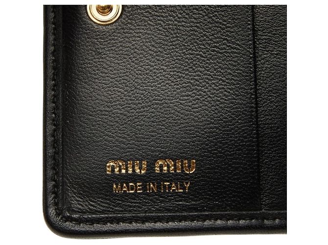Tarjetero Miu Miu Matelassé Negro - vista 7