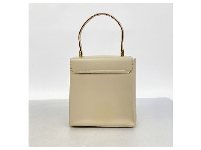 Borsa in pelle Gancini Salvatore Ferragamo Beige - vista 10