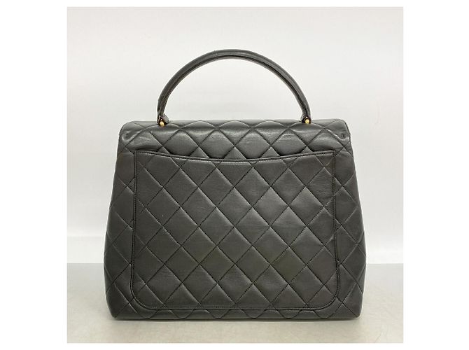 Borsa Chanel Matelassé in pelle d'agnello Nero - vista 10