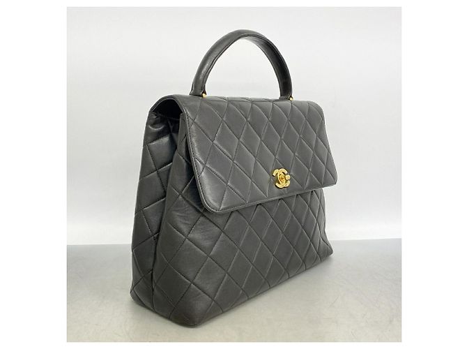 Borsa Chanel Matelassé in pelle d'agnello Nero - vista 2