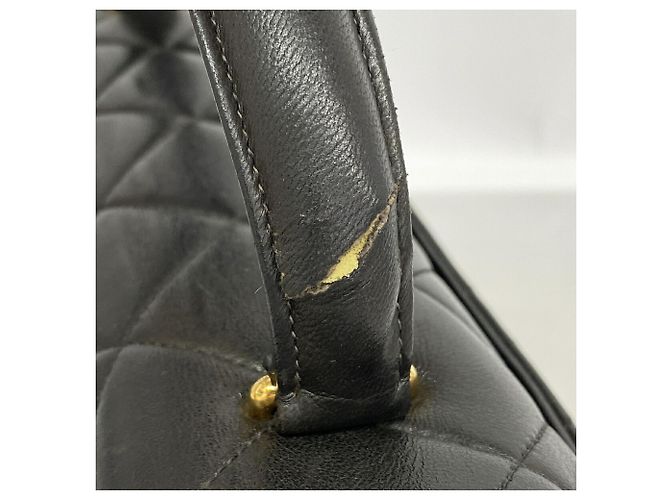 Borsa Chanel Matelassé in pelle d'agnello Nero - vista 6
