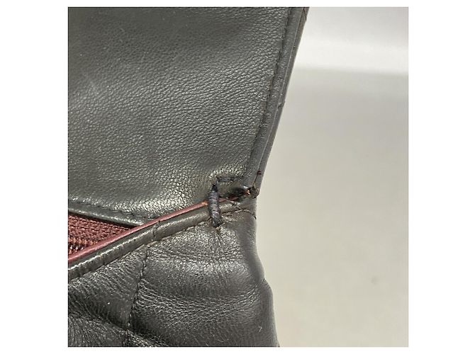 Borsa Chanel Matelassé in pelle d'agnello Nero - vista 7