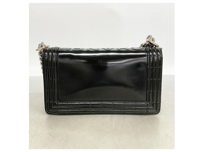 Bolsa de Ombro Chanel Boy Chain Preto - vista 12