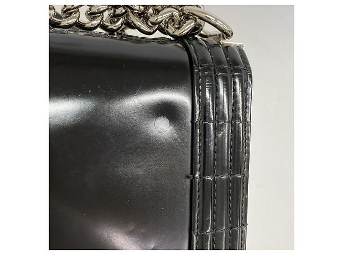 Bolsa de Ombro Chanel Boy Chain Preto - vista 9