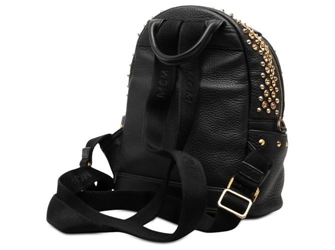 MCM Visetos Studded Backpack Black - view 2