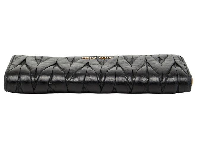 Cartera larga Miu Miu Matelassé Negro - vista 3