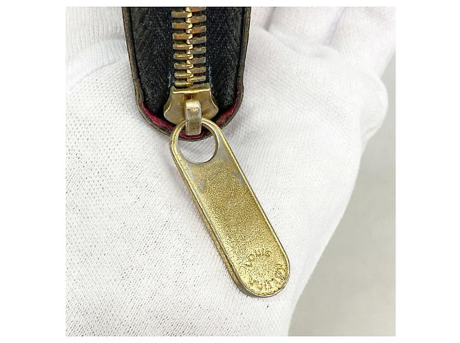 Louis Vuitton Monogram Multicolor Zippy Wallet Black Red - view 7