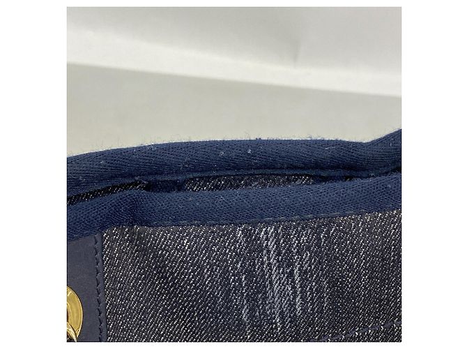Chanel Deauville Shopper mit Kette Marineblau - Ansicht 11