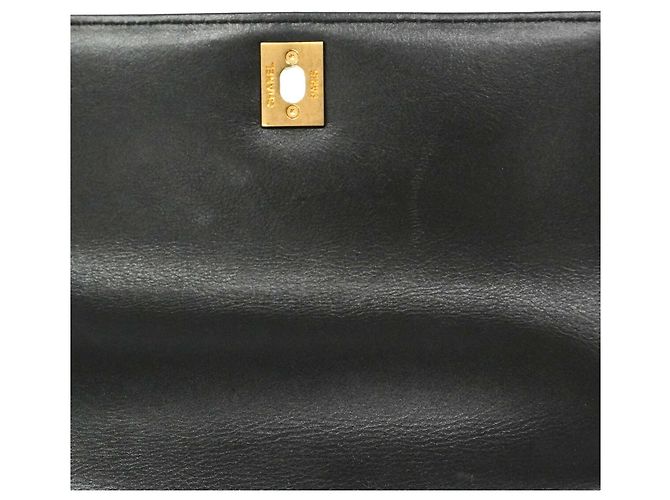 Borsa Chanel in pelle d'agnello nera Nero - vista 9
