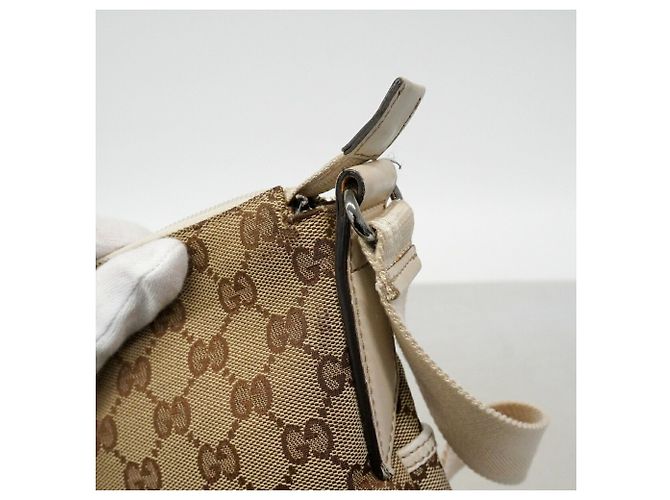 Borsa a tracolla Gucci GG Canvas Beige - vista 10