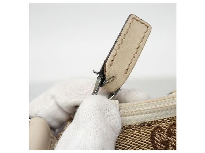 Borsa a tracolla Gucci GG Canvas Beige - vista 12