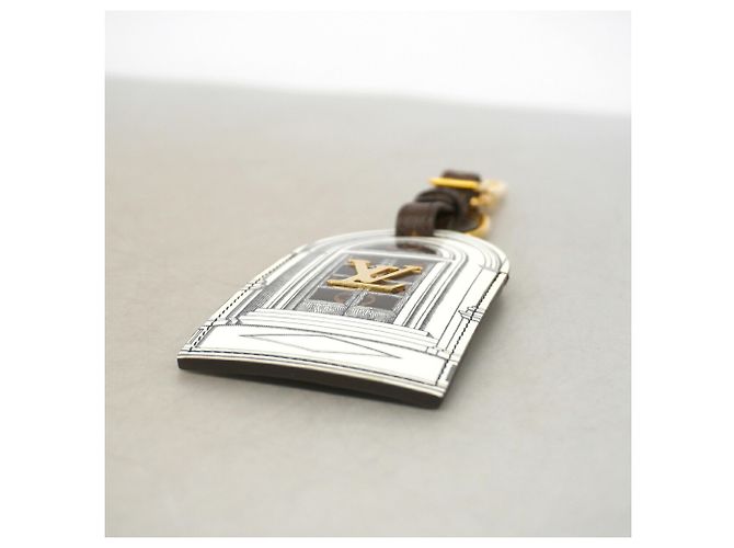 Portachiavi Charm Louis Vuitton Marrone Bianco - vista 2