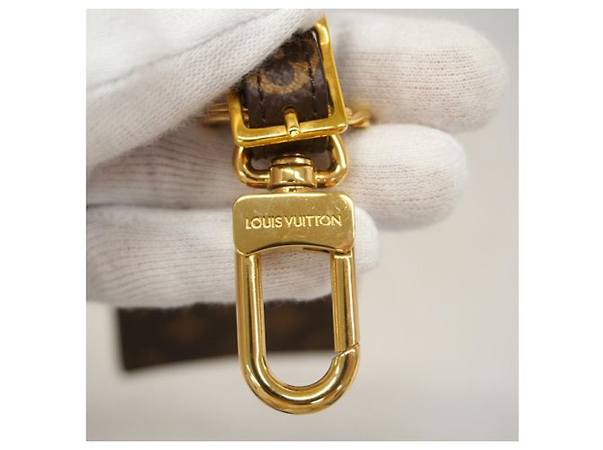 Portachiavi Charm Louis Vuitton Marrone Bianco - vista 3