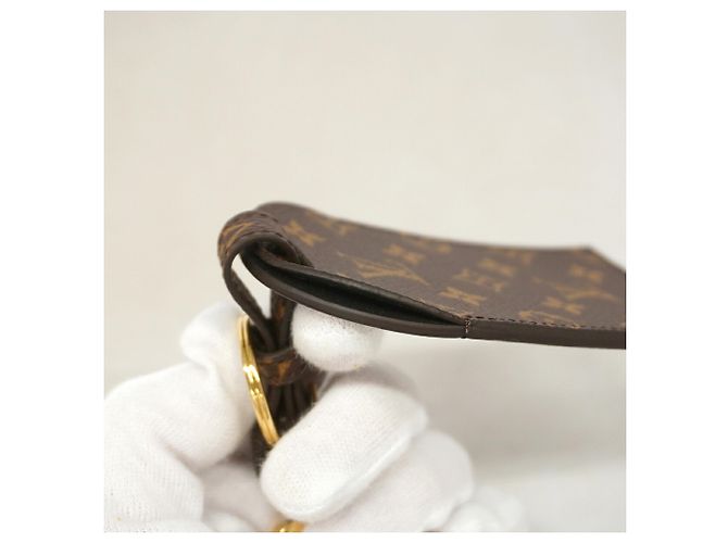 Portachiavi Charm Louis Vuitton Marrone Bianco - vista 4