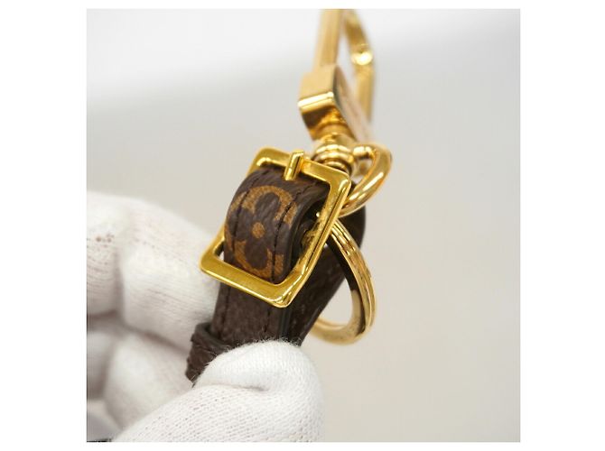 Portachiavi Charm Louis Vuitton Marrone Bianco - vista 6
