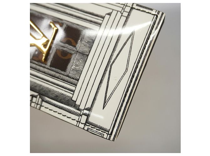 Portachiavi Charm Louis Vuitton Marrone Bianco - vista 7