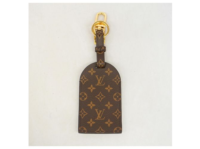 Portachiavi Charm Louis Vuitton Marrone Bianco - vista 9