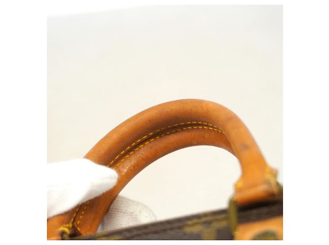 Bolso de mano Louis Vuitton Monogram Mini Speedy Castaño - vista 10