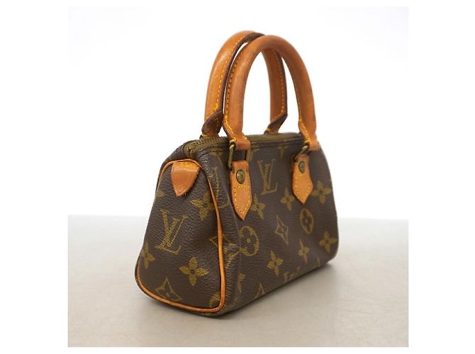 Bolso de mano Louis Vuitton Monogram Mini Speedy Castaño - vista 2