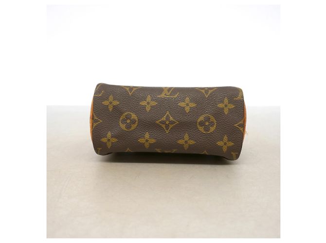 Bolso de mano Louis Vuitton Monogram Mini Speedy Castaño - vista 3