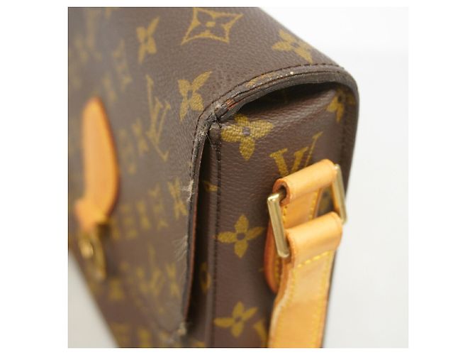 Sac à épaule Louis Vuitton Monogram Saint Cloud GM Marron - vue 7