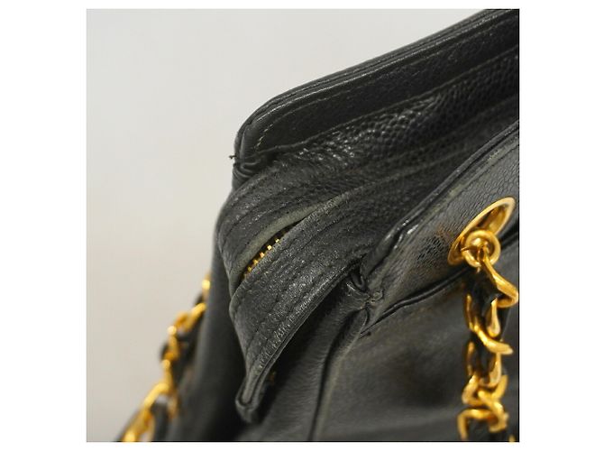 Chanel Triple Coco Chain Tote Bag Schwarz - Ansicht 8