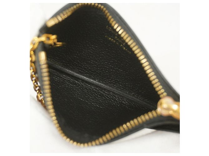 Louis Vuitton Monogram Empreinte Bicolor Pochette Clé Coin Case Nero Beige - vista 4