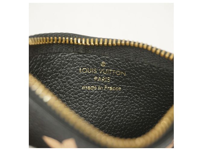 Louis Vuitton Monogram Empreinte Bicolor Pochette Clé Coin Case Nero Beige - vista 5