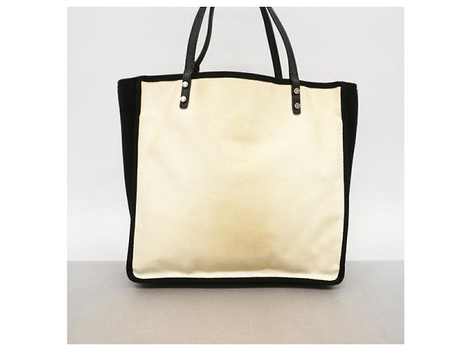 Borsa Tote Chanel Lemon Nero Bianco - vista 10