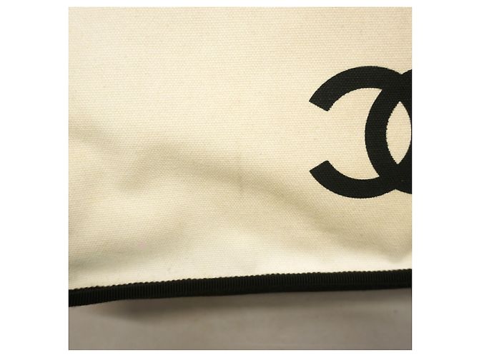 Borsa Tote Chanel Lemon Nero Bianco - vista 8