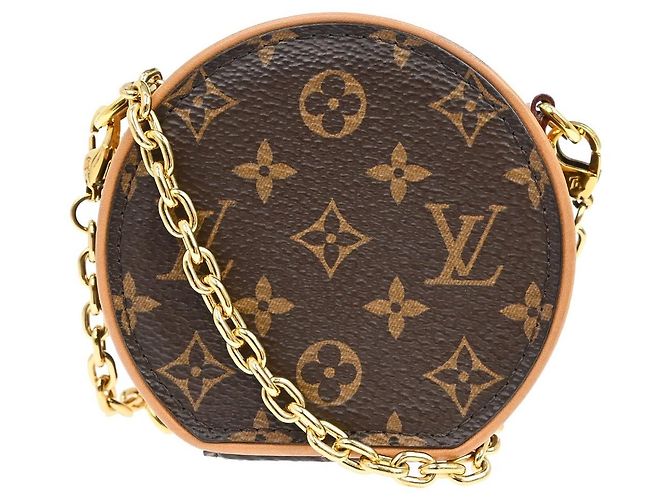 Louis Vuitton Boite Chapeau Coin Purse Monogram Canvas Micro Castaño - vista 2