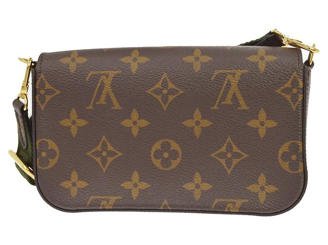 Pochette Félicie Louis Vuitton Felicie Strap & Go Monogram Canvas Large Marrone - vista 2