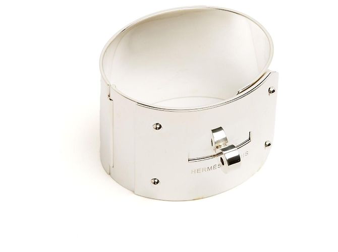 Hermès Kelly Grand Modèle Bracciale Argento Sterling XL - vista 2