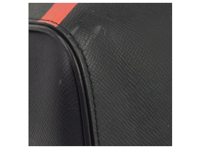 Louis Vuitton Keepall Bandouliere Rainbow Taiga Leather 50 Nero - vista 7